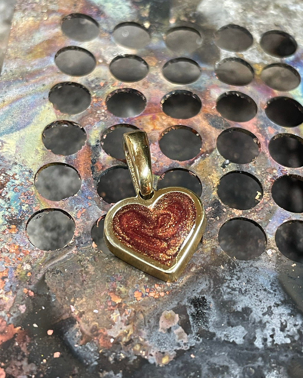 Sweet Heart Gold Ash Jewelry