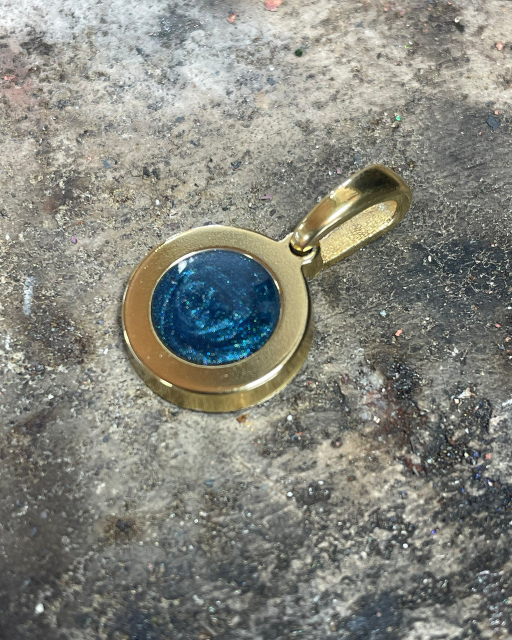 Desert Sand Gold Plated Cremated Ashes Made Into Jewelry