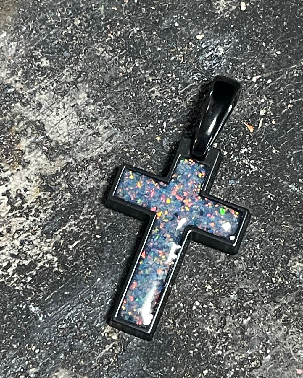 Northgate Cross Black Finish Ash Jewelry
