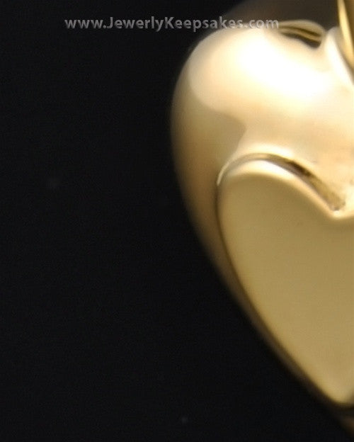 Ash Pendant Double Heart - Gold Plated