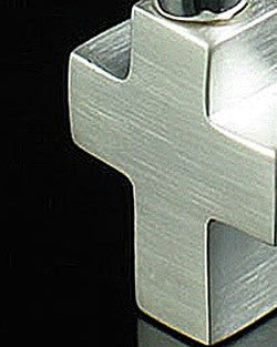 Cremation Charm Sterling Silver Mini Cross