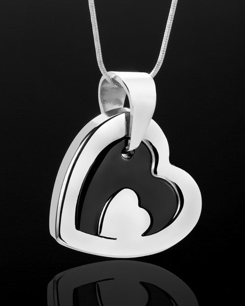 Cremation Keepsake Stainless Candid Heart