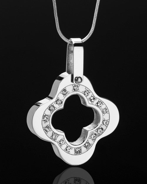 Stainless Steel Fabled Flower Cremation Keepsake