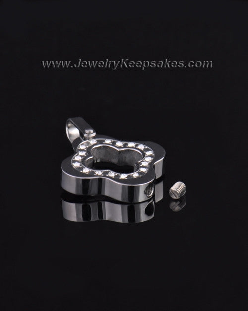 Stainless Steel Fabled Flower Cremation Keepsake