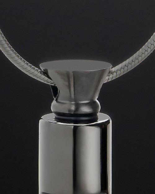 Ashes Jewelry Stainless Black Miracle Cylinder