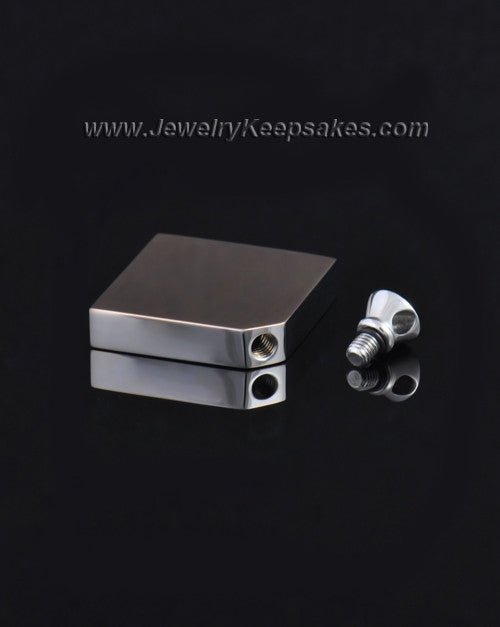 Stainless Rose Gold Beloved Diamond Cremation Keepsake