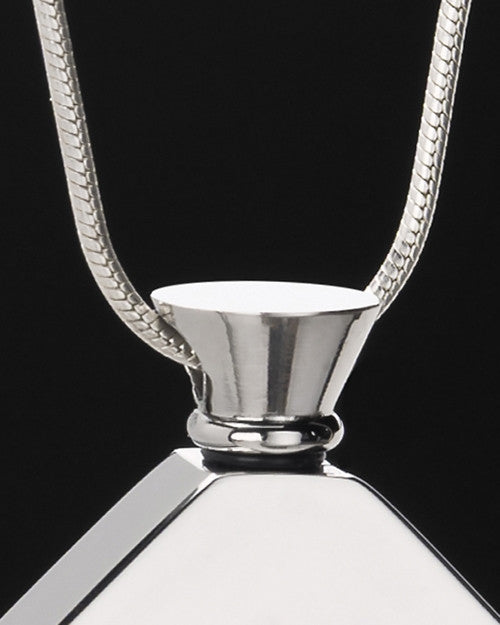 Stainless Steel Beloved Diamond Cremation Keepsake