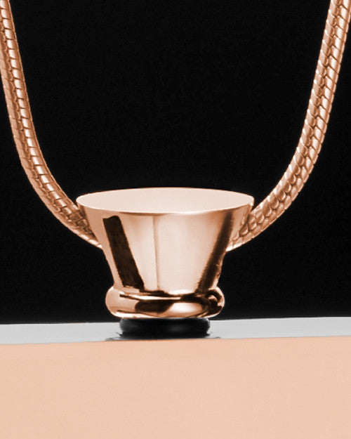 Rose Gold Whispering Thoughts Memorial Pendant
