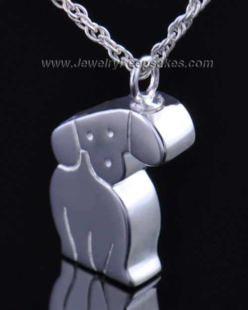 Sterling Silver Cremation Urn Pet Necklace Best Friend Dog