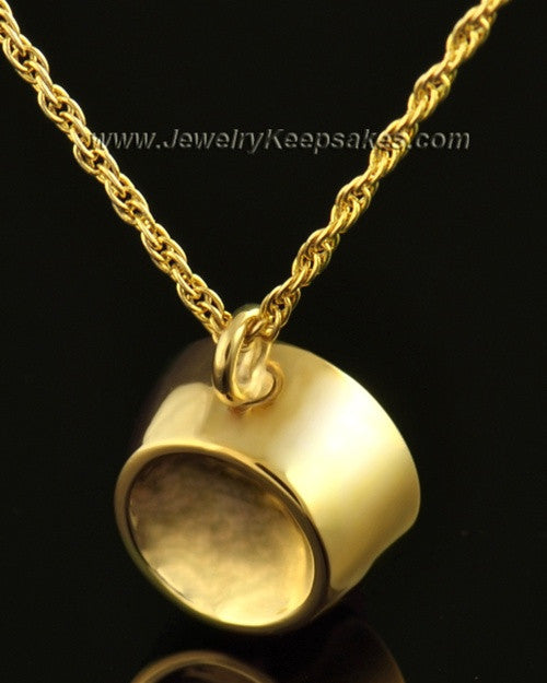 14k Gold Pet Memorial Locket Dish