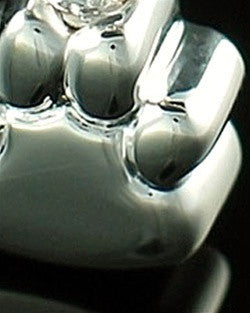 Pet Memorial Jewelry 14K White Gold Paw