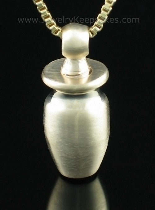 Cremation Necklace 14k Gold Small Urn