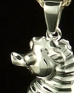 Remembrance Pendant 14 Karat White Gold Seahorse