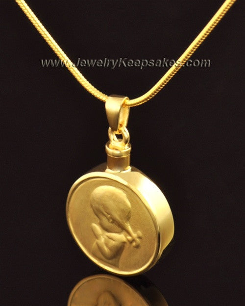 Necklace Urn 14k Gold Girl