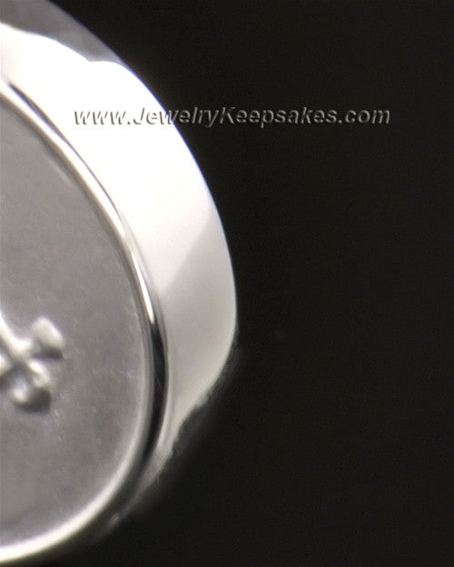 14k White Gold Necklace Urn Girl