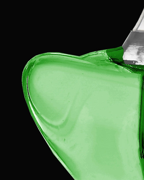 Memorial Keepsake Green Flurry Glass Locket