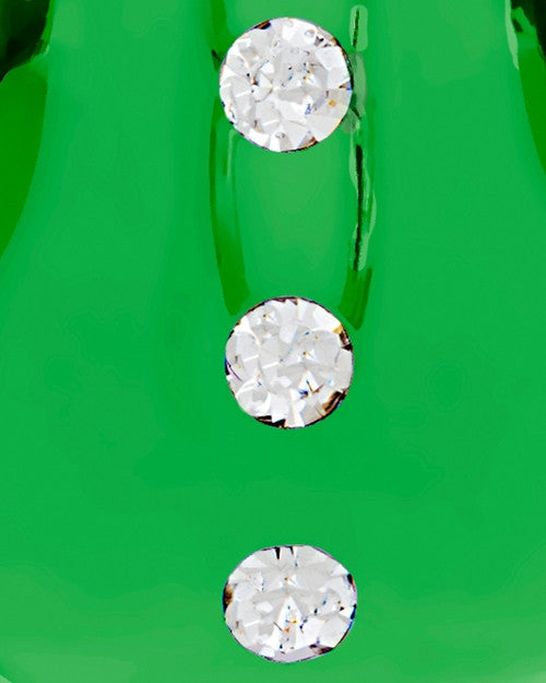 Pendant Keepsake Green Sprinkle Glass Locket