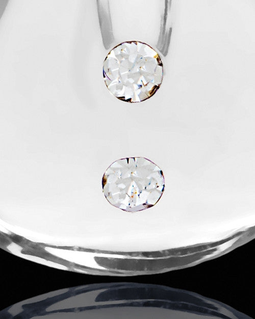 Remembrance Pendant Clear Sprinkle Glass Locket