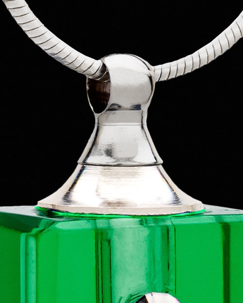 Ashes Pendant Green Dependable Glass Locket