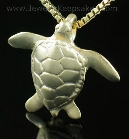 Memorial Keepsake Jewelry Gold Plated Sea Turtle