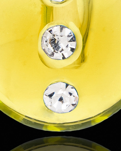 Funeral Jewelry Golden Security Glass Locket