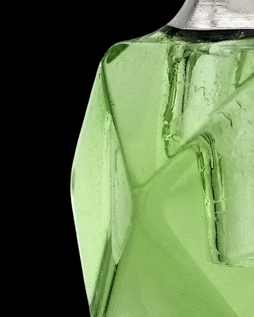 Urn Necklace Green Cubes Glass Locket