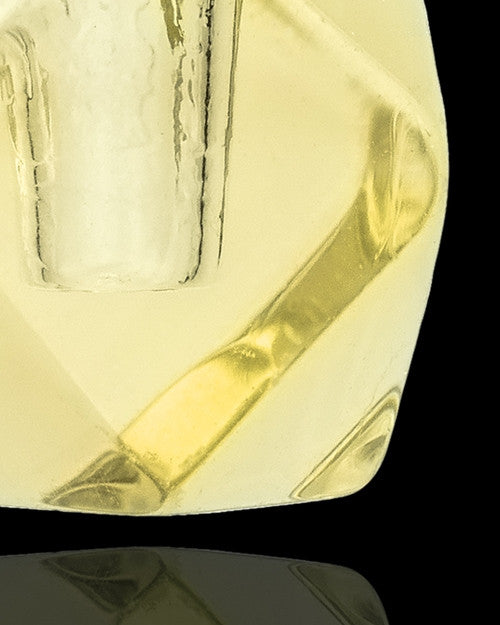 Urn Necklace Yellow Cubes Glass Locket