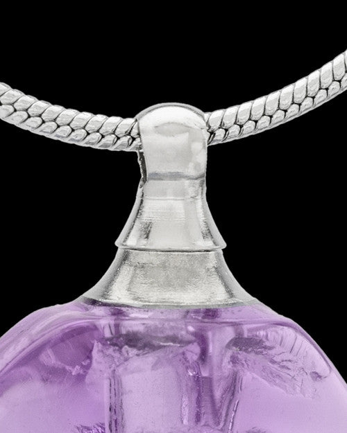 Urn Necklace Lavender Fall Glass Locket