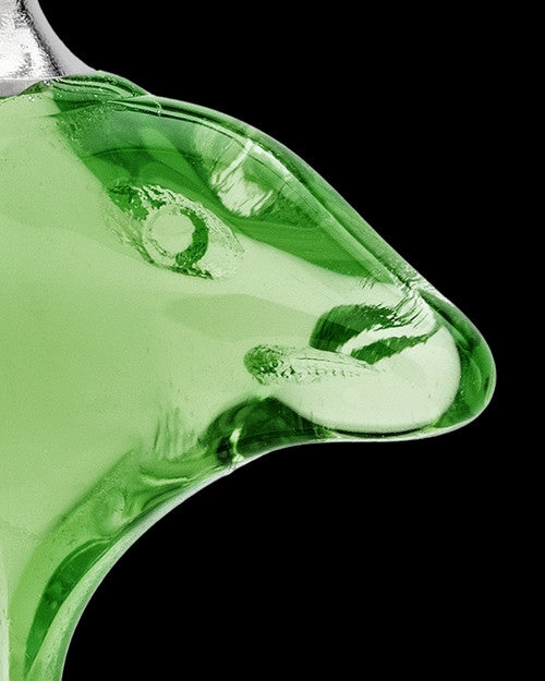 Urn Necklace Green Aquatic Glass Locket