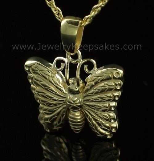 Memorial Urn Jewelry Gold Plated Twinkle Butterfly