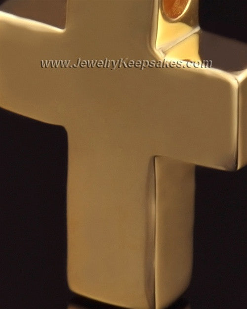 Remembrance Pendant 14K Gold Slider Cross
