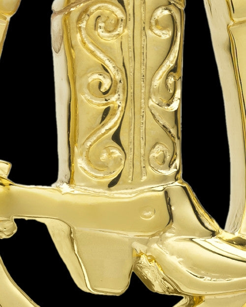 Memorial Pendant 14K Gold Giddy Up