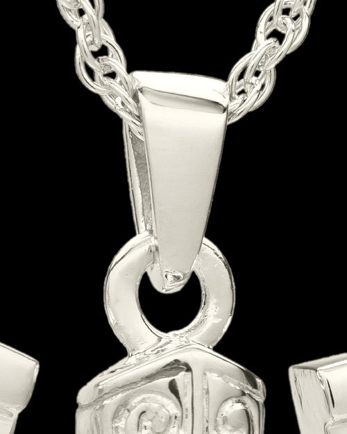 Memorial Pendant 14K White Gold Giddy Up