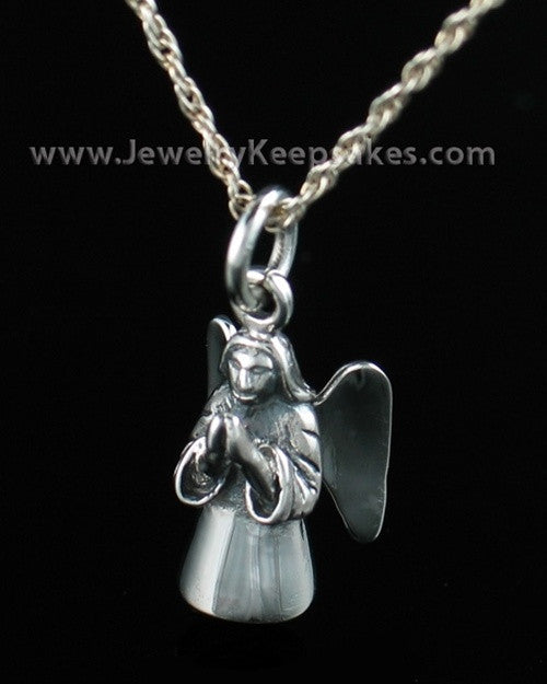 Cremation Keepsake Sterling Silver Praying Angel