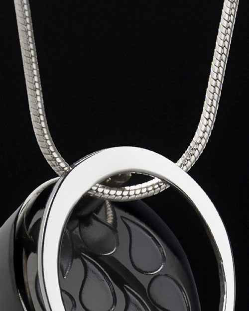 Jazzy Black Plated Butterfly Cremation Keepsake
