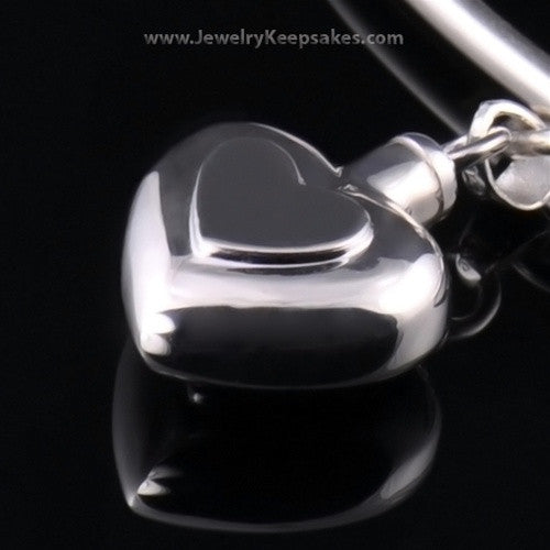 Remembrance Jewelry Bracelet Sterling Silver Two Heart