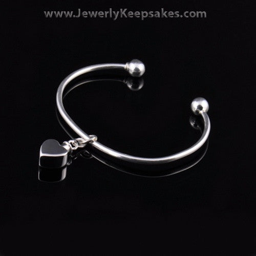 Remembrance Jewelry Bracelet Sterling Silver Petite Heart