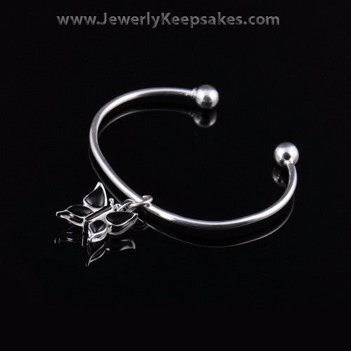 Remembrance Jewelry Bracelet Sterling Silver Black Butterfly