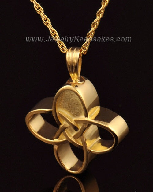 Memorial Keepsake 14k Gold Celtic Cross Keepsake