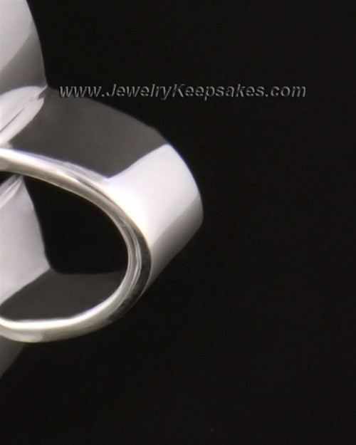 Memorial Keepsake 14k White Gold Celtic Cross Keepsake
