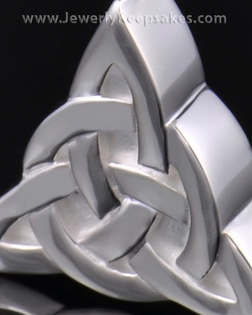 Remembrance Pendant Sterling Silver Celtic Triangle Keepsake