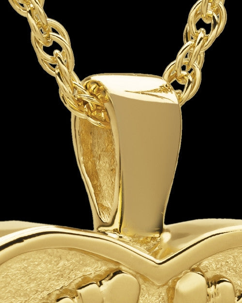 Cremation Pendant Gold Plated In My Heart Keepsake