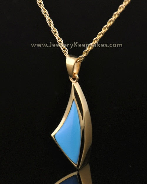 14k Gold Turquoise Sail Away Keepsake