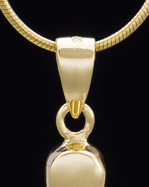 Gold Plated Angelic Symphony Cremation Urn Pendant