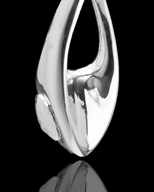 Sterling Silver Blue Forever in My Heart Cremation Urn Pendant