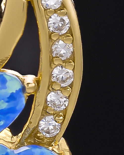 Gold Plated Treasures of the Heart Cremation Urn Pendant