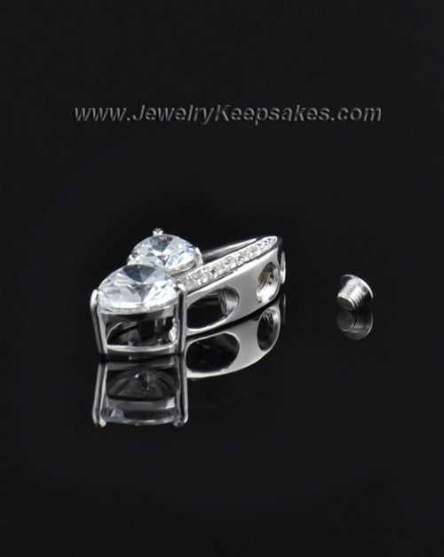 Sterling Silver Treasures of the Heart Cremation Urn Pendant