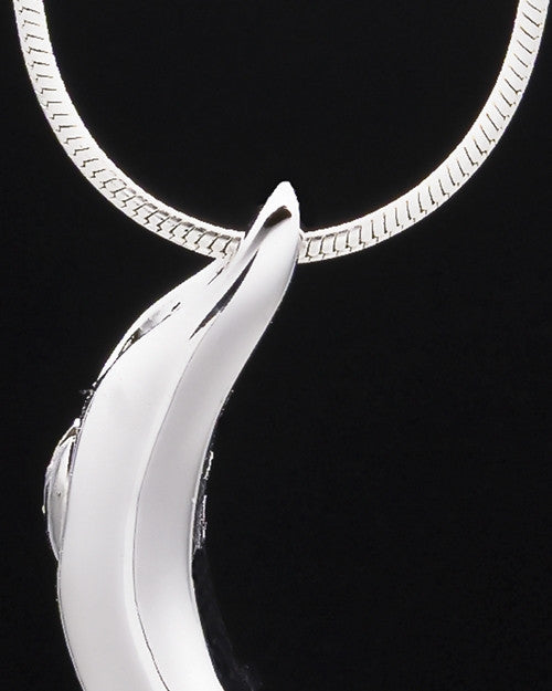 Sterling Silver Awakening Cremation Urn Pendant