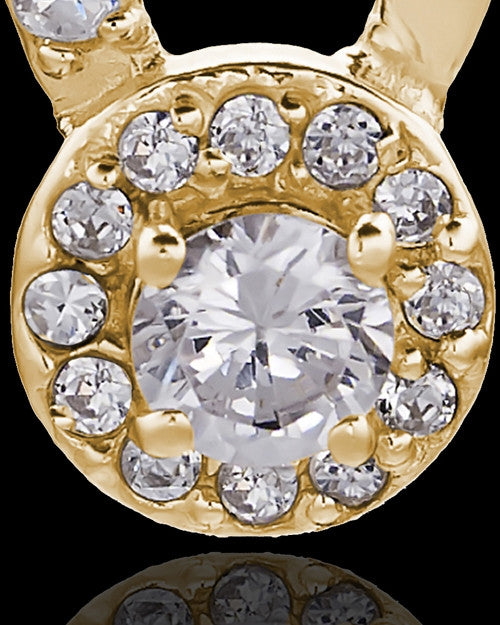 Gold Plated Always Cremation Urn Pendant