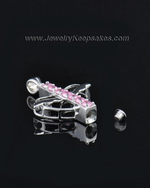 Sterling Silver Free Spirit Cremation Urn Pendant